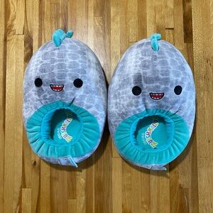 Youth Squishmallow Slippers - Chuey dinosaur